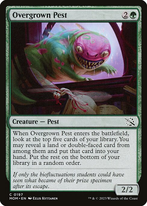Overgrown Pest, MOM 197, printed card