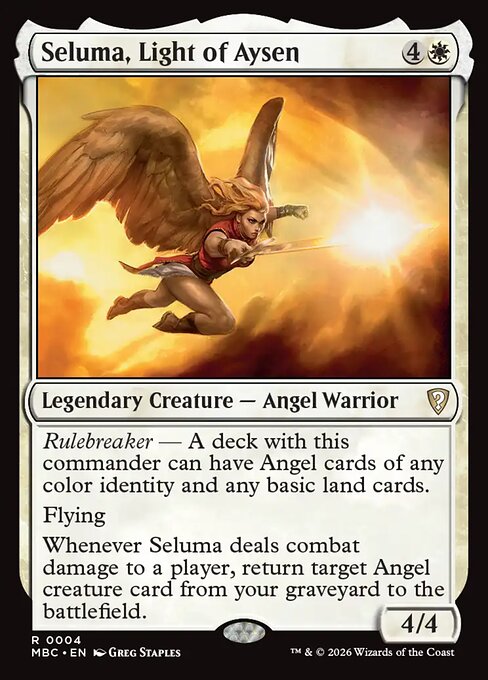 Seluma, Light of Aysen, MBC 4, printed card