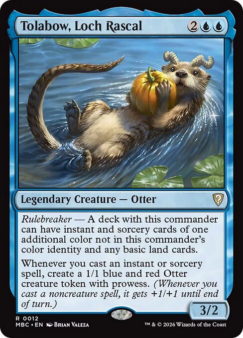 Tolabow, Loch Rascal, MBC 12, printed card